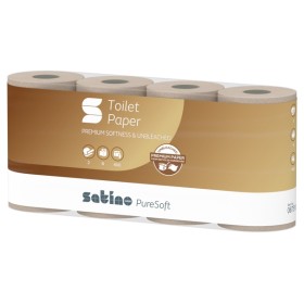 Satino Hyginity Satino PureSoft Toilettenpapier Kleinrollen - MT1 System 48 Rollen (6 x 8)