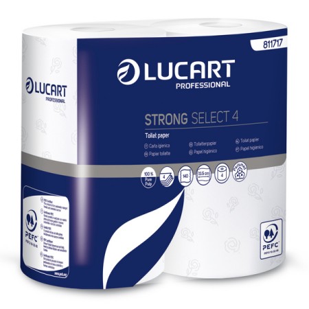 Lucart Strong Elite 4 Papier toilette petits rouleaux 56 rouleaux (14 x 4)