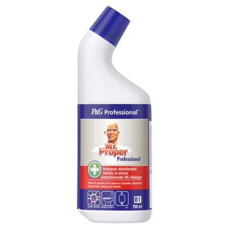 Mr. Proper Professional Nettoyant Désinfectant WC 12 Bouteilles