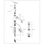 GROHE Start Einhand-Waschtischbatterie, 1/2" M-Size, herausziehbarer Auslauf - technische Ansicht
