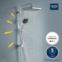 GROHE Vitalio Comfort 250 Flex Duschsystem mit Umstellung, Wandmontage 62 cm - Detailansicht