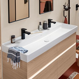 Villeroy & Boch Collaro Mobile lavabo 120 cm senza troppo pieno, 2 fori per rubinetto