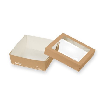 Webstar Contenitori alimentari quadrati con coperchio 200 pezzi (8 x 25)