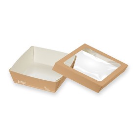Webstar Foodbox quadratisch mit Deckel 200 Stück (8 x 25)