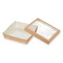 Webstar Scatola alimentare quadrata con coperchio 200 pezzi (8 x 25)