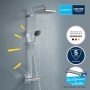 GROHE Vitalio Comfort 250 Duschsystem mit Thermostatbatterie für Wandmontage - Detailansicht