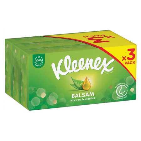Kosmetiktuch Kleenex Balsam Box Trio 24 Boxen (8 x 3)