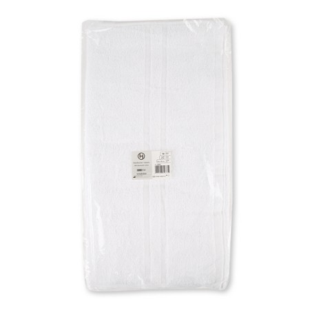 Hygostar Serviette de bain 100% coton blanc, lot de 10