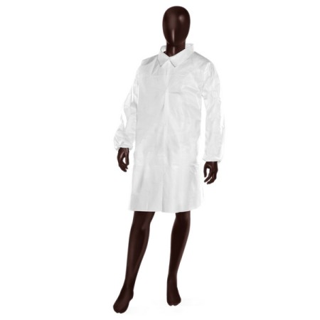 Blouses de laboratoire Ajsia à col 50 pièces