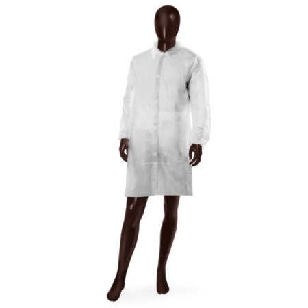 Blouse de protection avec col Ajsia 50 pièces