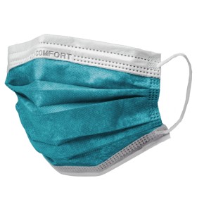 Med-Comfort OP Maske Typ IIR 3 Lagig blau 10 Boxen