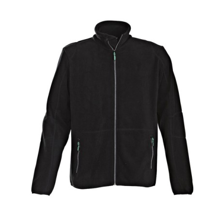 Printers Fleece Mit Reisverschluss Schwarz 1 Stück
