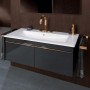 Villeroy & Boch Venticello Schrankwaschtisch 120 x 50 cm, mit 1 Hahnloch und Überlauf - technische Ansicht