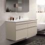 Villeroy & Boch Venticello Schrankwaschtisch 120 x 50 cm, mit 1 Hahnloch und Überlauf - technische Ansicht
