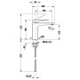 Mitigeur de lavabo monocommande Duravit Tulum M, sans bonde de vidage