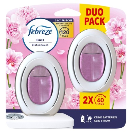 Febreze Bad Lufterfrischer Blütenhauch 12 Stück (6 x 2)