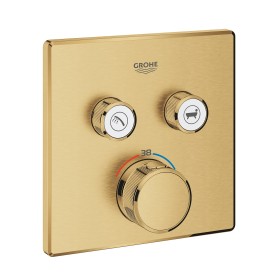 Ensemble de finition thermostatique GROHE Grohtherm SmartControl avec 2 vannes d'arrêt, version carrée
