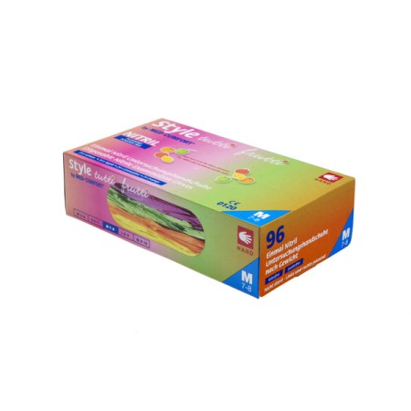 Med-Comfort Style tutti frutti Nitril Untersuchungshandschuhe XS 10x Box