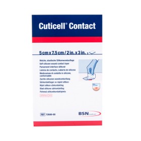CUTICELL Contact Silikonwundauflage 5 x 7.5cm 5 Stück