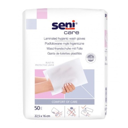 Guanti per lavaggio Seni Care 50 pezzi