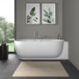 Duravit Luv Badewanne Ecke rechts 185 x 95 cm - technische Ansicht