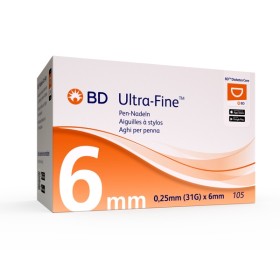 BD Ultra-Fine Pennadel, 31G 0.25x6mm 105stk