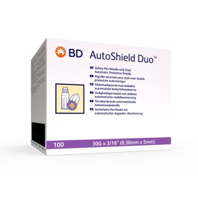 BD Autoschield Duo Sicherheitspennadel, 30G 0.30x5mm 100 x 0.3ml