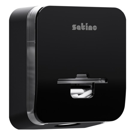 Satino Hyginity Dispenser per l'igiene femminile Satino Fem Care 3 in 1 - Sistema FC1 Nero