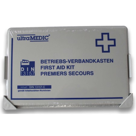 UltraMed Betriebsverbandkasten ultraWORKS II DIN 13157 mit Wandhalterung