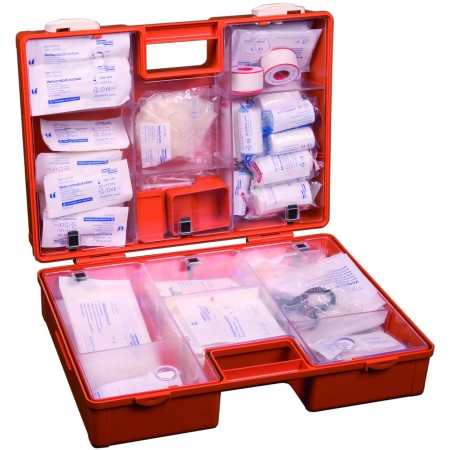 UltraMed Erste-Hilfe-Koffer ultraBOX SELECT DIN 13169 mit Wandhalterung