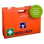 UltraMed Erste-Hilfe-Koffer WERKSTATT mit Spezialfüllung und Replantatbeutel mit Wandhalterung