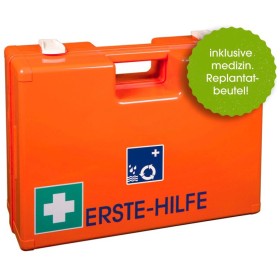 UltraMed Erste-Hilfe-Koffer UMWELT mit Spezialfüllung und Replantatbeutel mit Wandhalterung