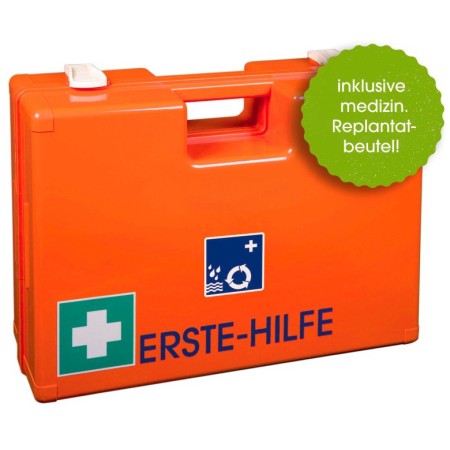 UltraMed Erste-Hilfe-Koffer OUTDOOR mit Spezialfüllung mit Wandhalterung