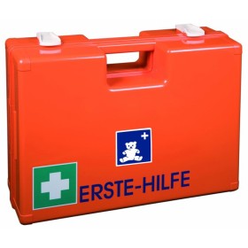 UltraMed Erste-Hilfe-Koffer KIDDY mit Spezialfüllung für Kita und Kindergarten mit Wandhalterung