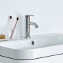 Duravit C.1 Einhebel-Waschtischmischer M mit Zugstangen-Ablaufgarnitur - Produktansicht