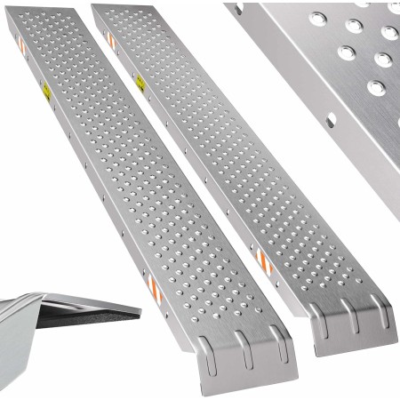 Auffahrrampen Set aus verzinktem Stahl 400 kg