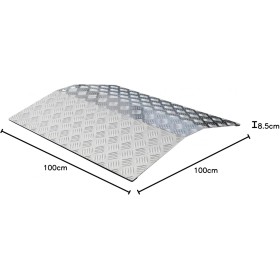 Aluminium Türschwellenrampe rutschfest 270 kg Tragkraft 60–100 cm