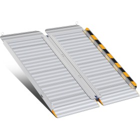 Aluminium Auffahrrampe & Schwellenrampe 450 kg Tragkraft 61–121 cm