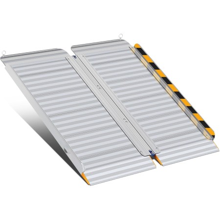 Aluminium Auffahrrampe & Schwellenrampe 450 kg Tragkraft 61–121 cm