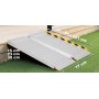 Aluminium Auffahrrampe & Schwellenrampe 450 kg Tragkraft 61–121 cm