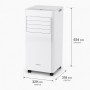 Climatiseur mobile 7000 BTU pièces jusqu’à 20 m²