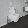 Duravit ME by Starck Wand-WC Rimless mit HygieneGlaze und HygieneFlush - technische Ansicht