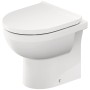 Duravit No. 1 Stand-WC Rimless, Abgang waagerecht - Detailansicht
