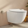 Set WC VitrA Aquacare Sento con funzione bidet, senza bordo, con sedile
