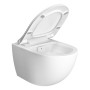 Set WC VitrA Aquacare Sento con funzione bidet, senza bordo, con sedile - vista dettagliata