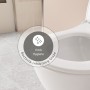 Set WC VitrA Aquacare Sento con funzione bidet, senza bordo, con sedile - vista tecnica