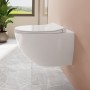 Set WC VitrA Aquacare Sento con funzione bidet, senza bordo, con sedile