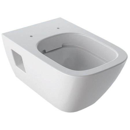 Geberit Renova Plan WC suspendu à chasse d'eau encastrée, forme partiellement fermée, Rimfree
