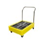 WOLFBAG Polywagen mit Griff, abnehmbarem Gitter, für 4x25L Fässer - technische Ansicht