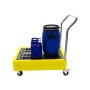 WOLFBAG Polywagen mit Griff, abnehmbarem Gitter, für 4x25L Fässer - Produktansicht